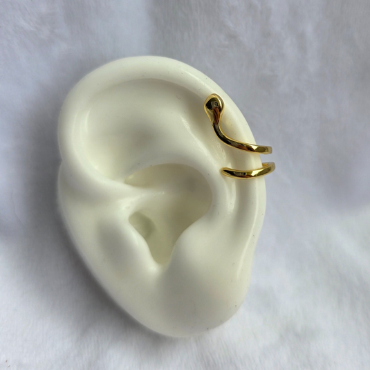 Earcuff Serpiente Doble