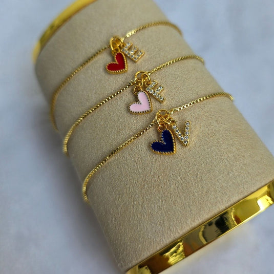 Pulsera Love Brillos Amor y Amistad